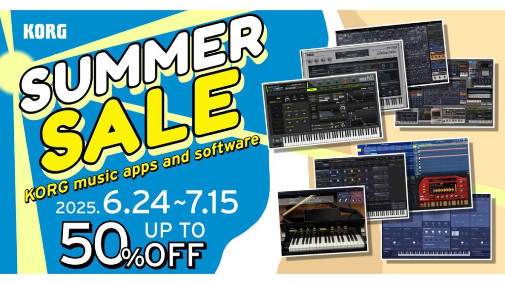 Save 50% on classic synthesizer instruments from KORG