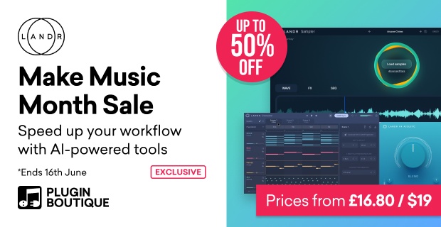 Save up to 50% on LANDR Sampler, Composer & FX series plugins Save up to 50% on LANDR Sampler, Composer & FX series plugins