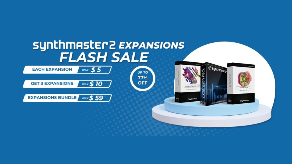 Save up to 77% on Synthmaster Expansion Packs at KV331 Audio