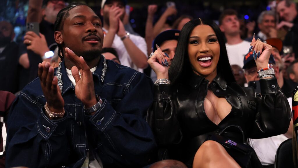 Stefon Diggs and Cardi B