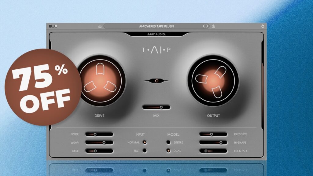 TAIP tape emulation plugin by Baby Audio on sale at 75% OFF TAIP tape emulation plugin by Baby Audio on sale at 75% OFF