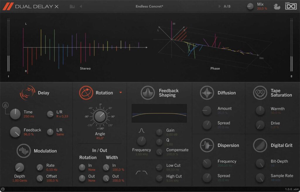 UVI Dual Delay X