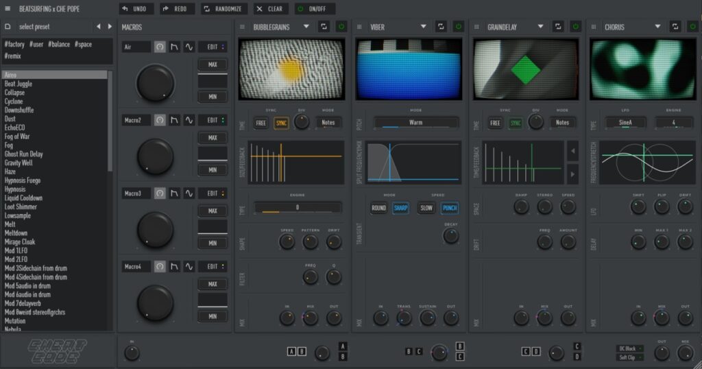 Beatsurfing updates CHEat Code multi-effect plugin to v1.2.1 Beatsurfing updates CHEat Code multi-effect plugin to v1.2.1