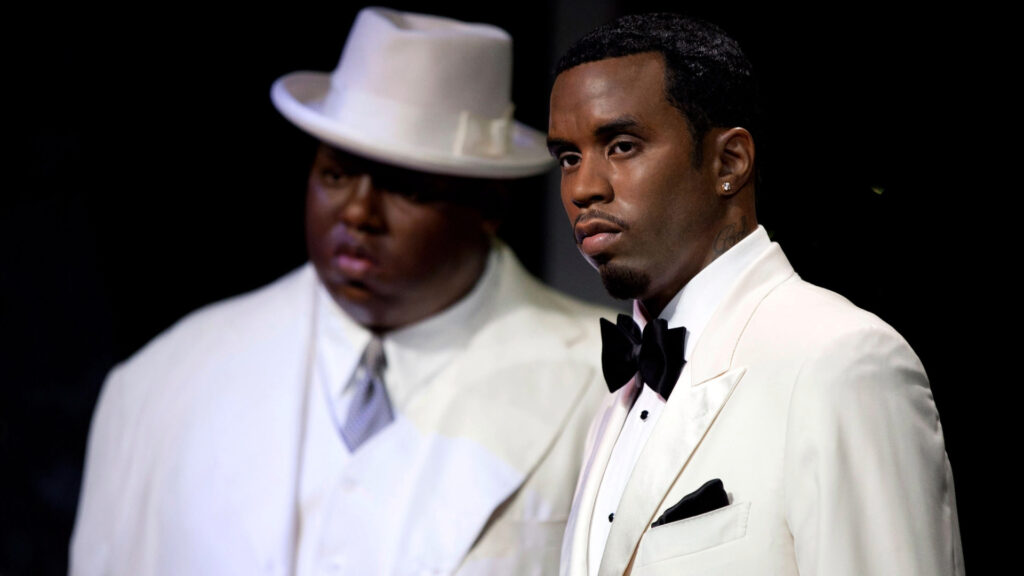 Madame Tussauds unveils the wax figures of rap starts P Diddy (R) and Biggie Smalls (The Notorious BIG), exhibited together for the first time in London at Madame Tussauds on January 14, 2013 in London, England.