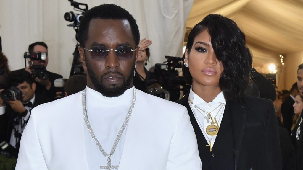 (L-R) Diddy and Cassie.