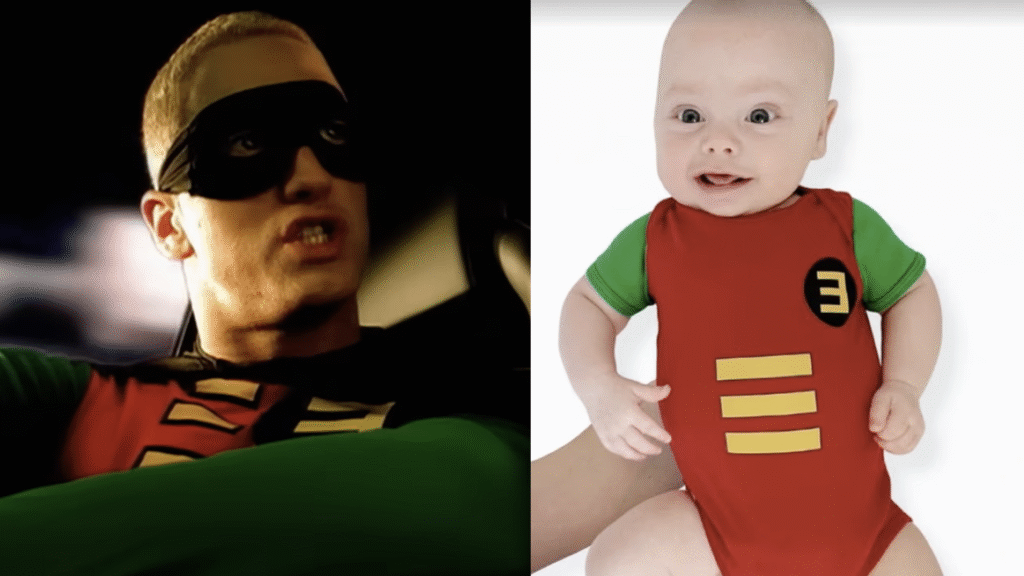 Eminem’s Grandson Dons ‘Rap Boy’ Superhero Costume for ‘W… KAWS X Clipse LGSEO Tee Box Set 8
