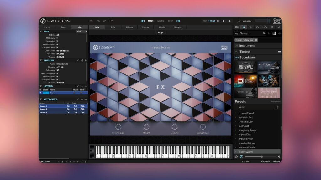 Falcon 3 Creative Hybrid Instrument by UVI