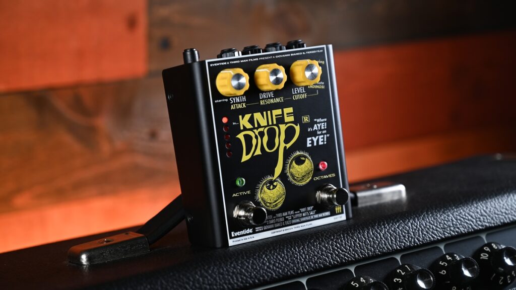 Knife Drop octave fuzz & analog synth pedal by Eventide and Third Man