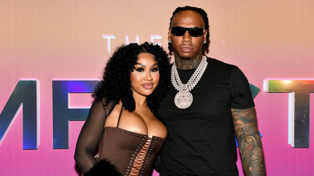 (L-R) Ari Fletcher and Moneybagg Yo.