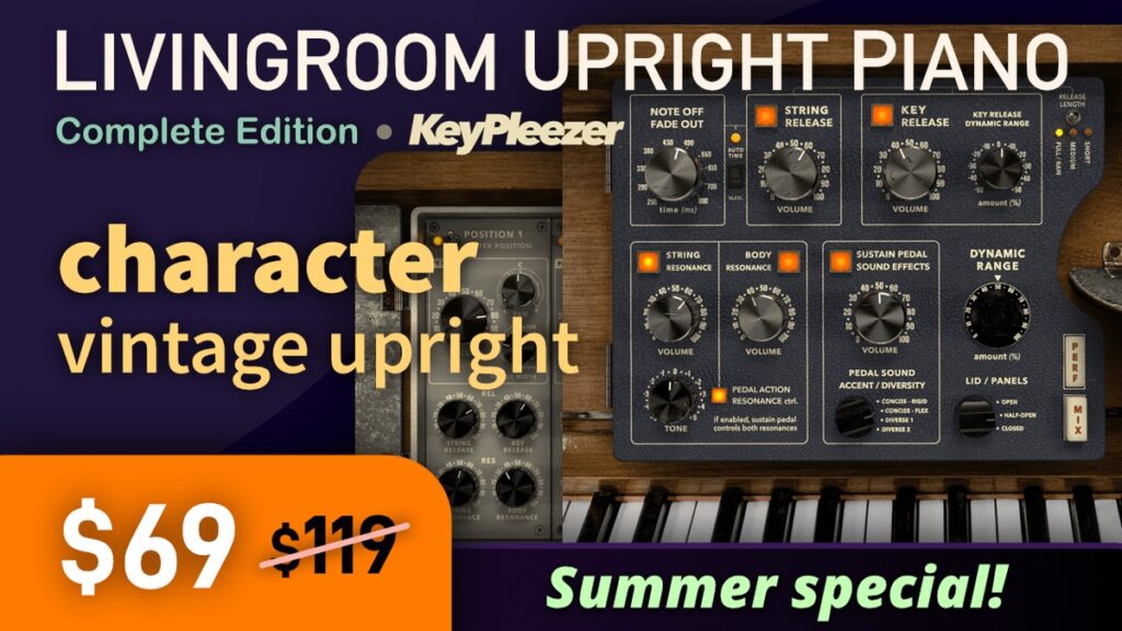 Save 42% on LivingRoom Upright Piano Complete Edition by KeyPleezer