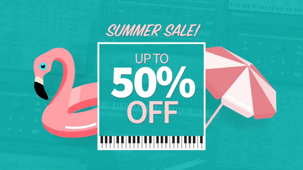 Save 50% on synth plugins, sound packs & bundles