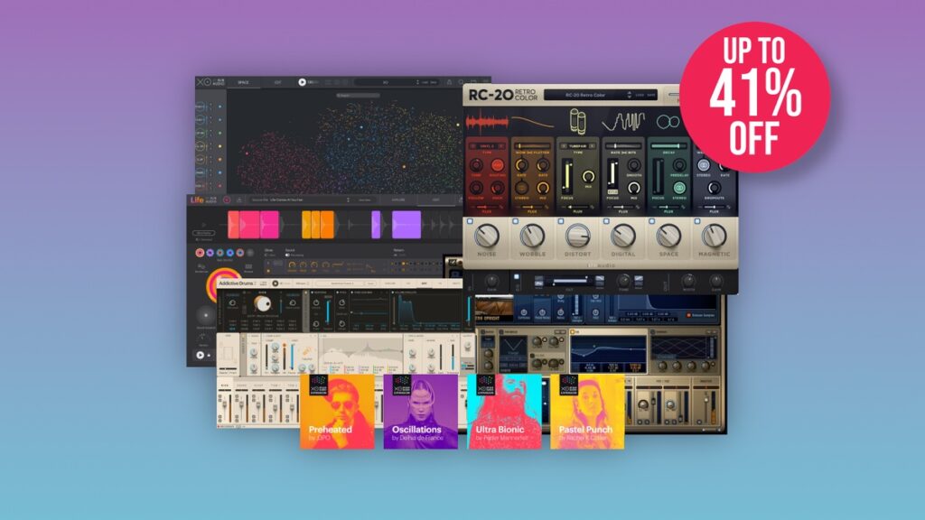 Save up to 41% on XLN Audio's Life, XO, Addictive Drums, RC-20 & more