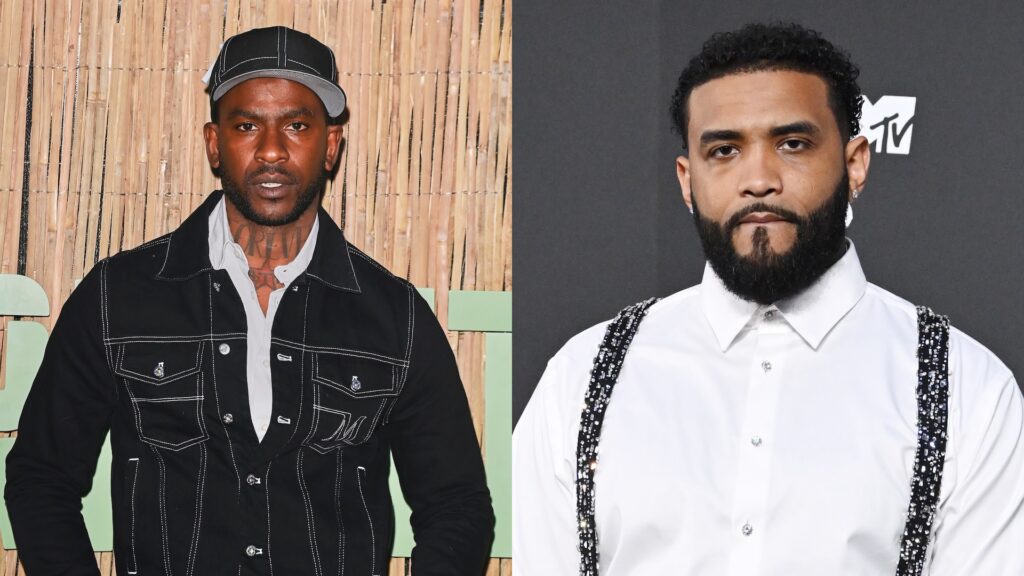 Split image of Skepta and Joyner Lucas.