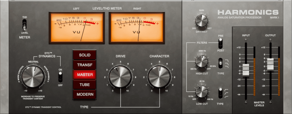 Softube Harmonics saturator plugin on sale for $49 USD