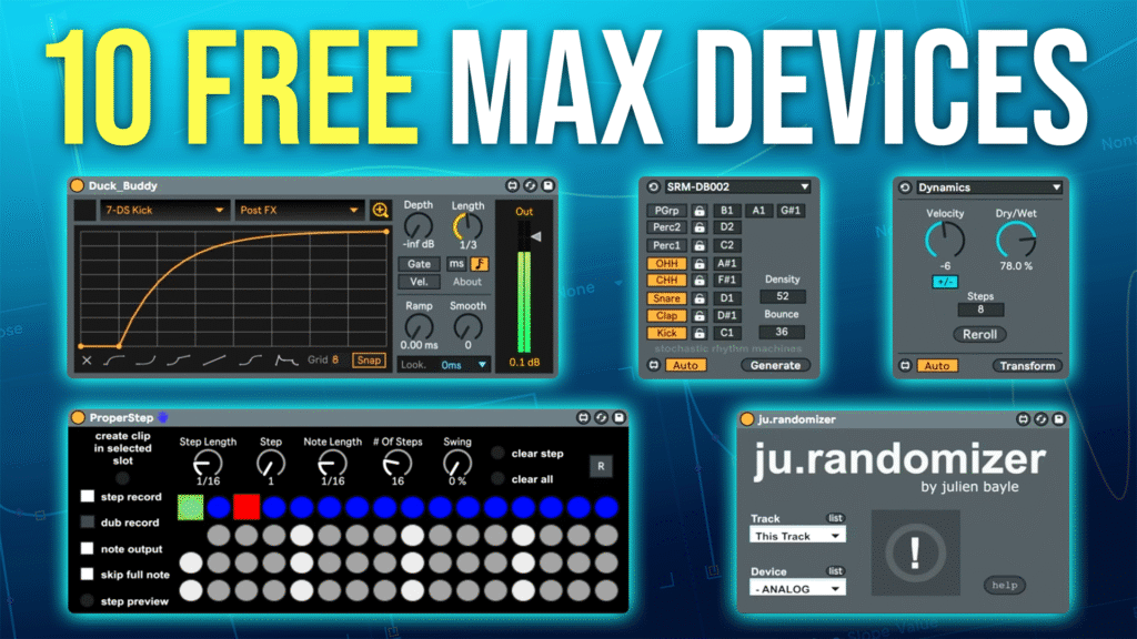 Top 10 FREE Max for Live Devices (Game Changer Tools!)