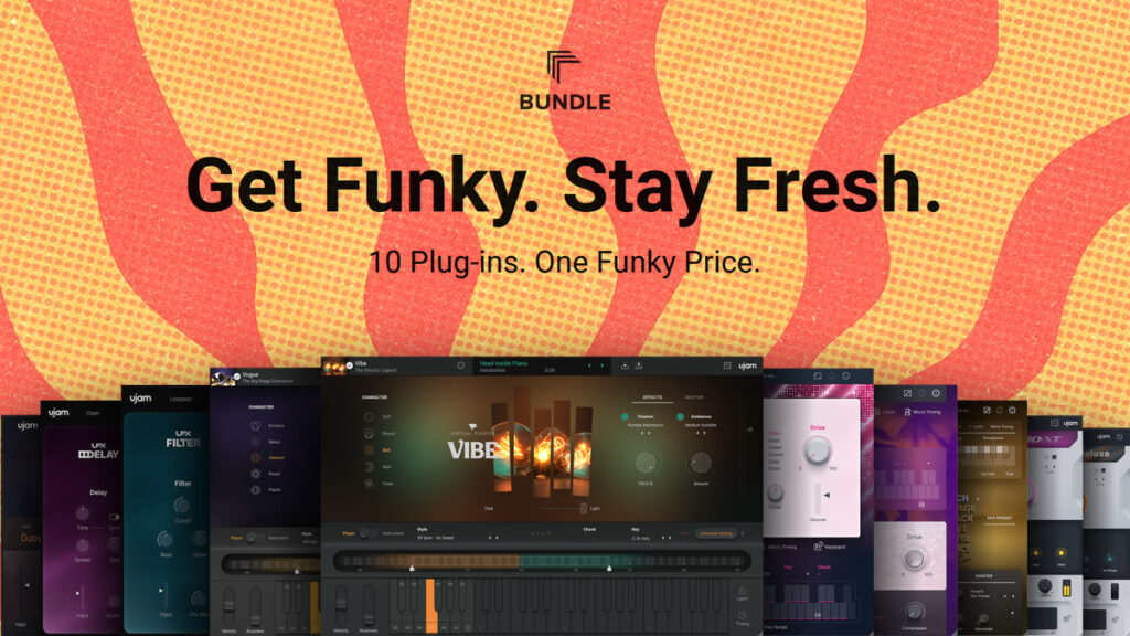 UJAM Get Funky Bundle: 10 Funk-inspired plugins for $49 USD