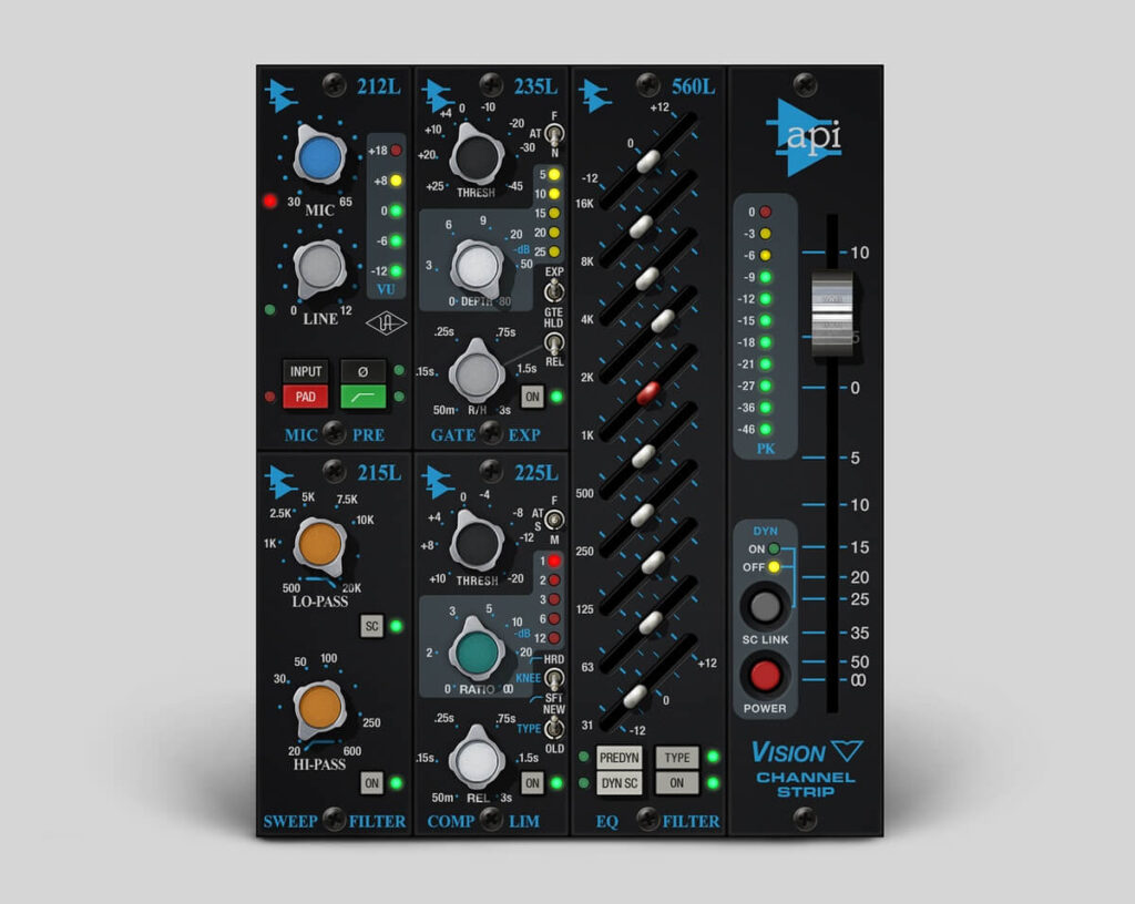 API Vision Channel Strip by Universal Audio on sale for $49 USD