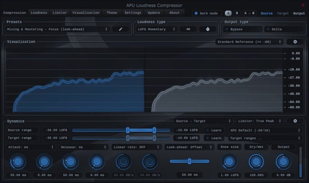 APU Software updates Loudness Series to v4.3.1