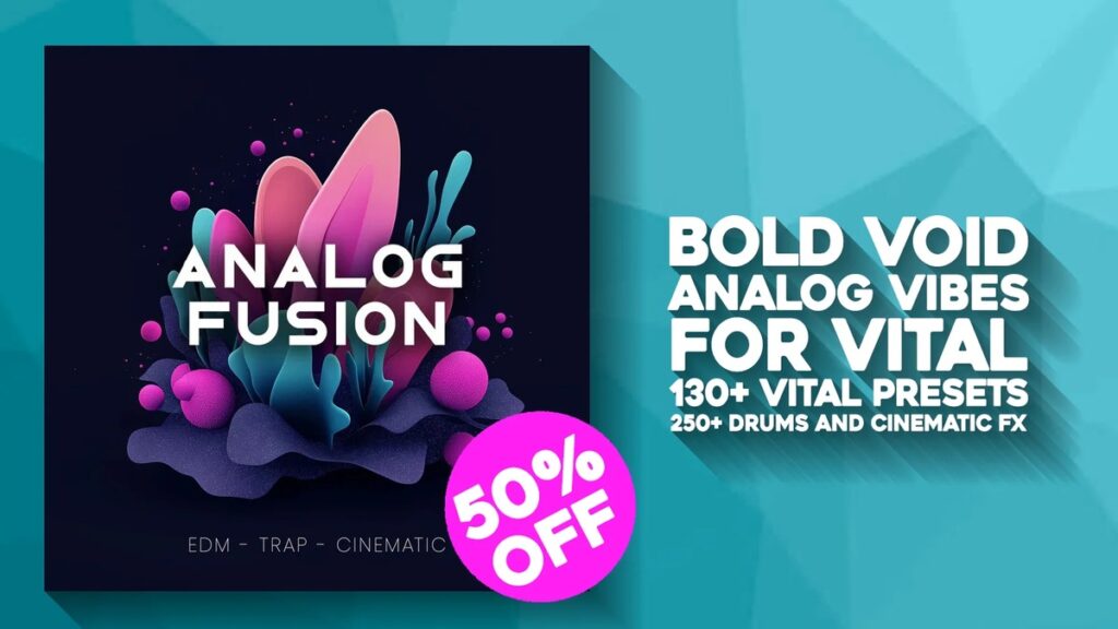 Analog Fusion soundset for Vital by Bold Void on sale at 50% OFF