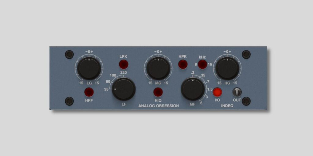 Analog Obsession releases INDEQ, a FREE inductor-based EQ plugin for macOS and Windows