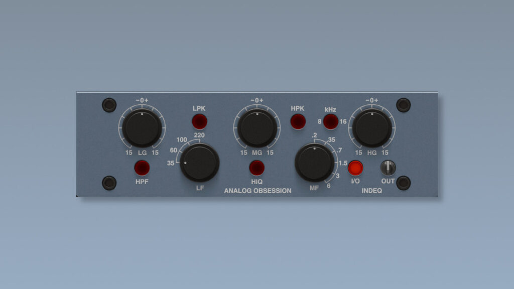 Analog Obsession releases INDEQ free equalizer effect plugin