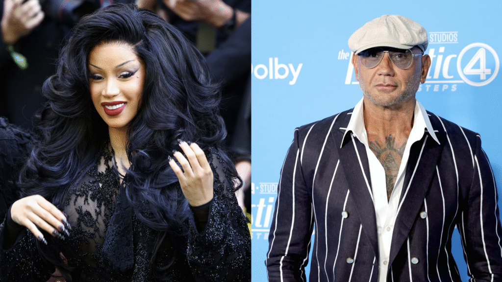 Cardi B Shares ‘Huge Crush’ on Dave Bautista, Names GOAT … KAWS X Clipse LGSEO Tee Box Set 8