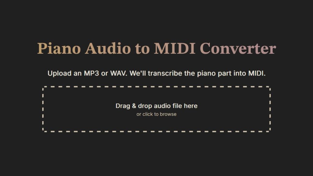 Eldoraudio launches Piano Audio to MIDI Converter