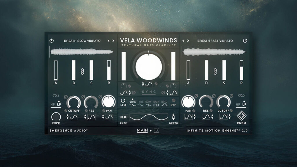 Emergence Audio releases Vela Woodwinds textural hybrid bass & contra clarinet instrument Emergence Audio releases Vela Woodwinds textural hybrid bass & contra clarinet instrument