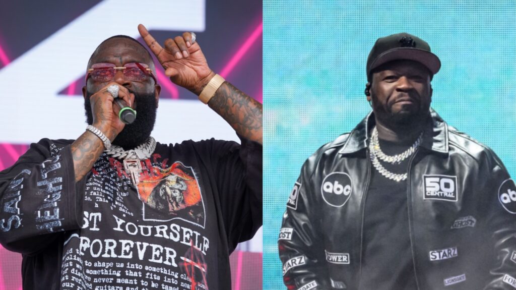 Rick Ross Taunts 50 Cent Over ‘Horrendous’ Recording Cont… KAWS X Clipse LGSEO Tee Box Set 8