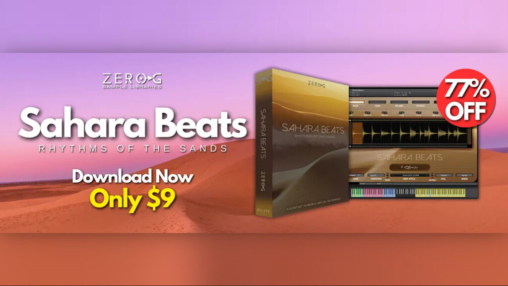Sahara Beats for Kontakt by Zero-G on sale for $9 USD!