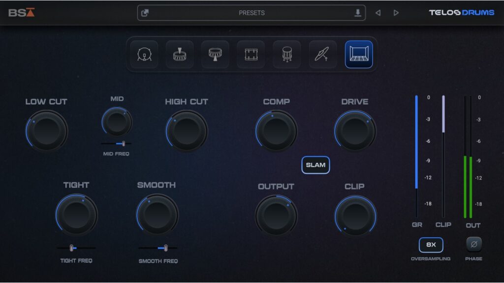 Save 30% on Telos - Drums mixing effect plugin by Black Salt Audio
