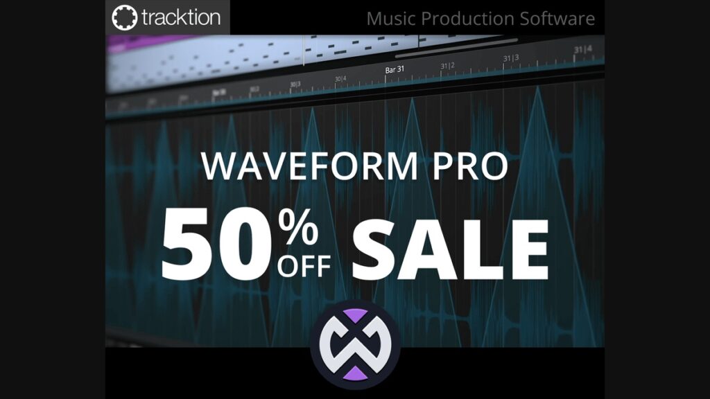 Save 50% on Tracktion Waveform Pro (incl. bundles)
