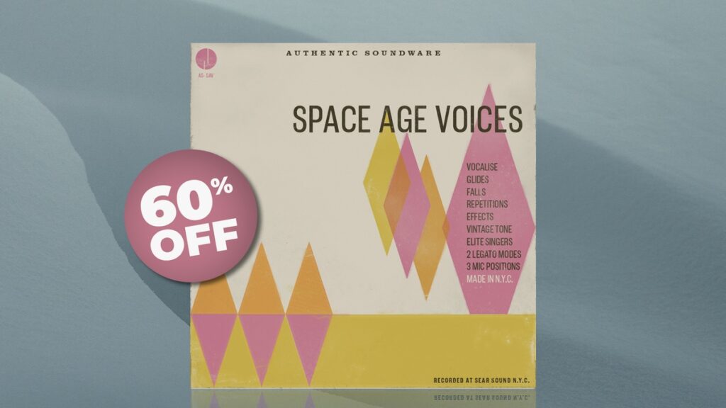 Save 60% on Space Age Voices sample library by Authentic Soundware Save 60% on Space Age Voices sample library by Authentic Soundware