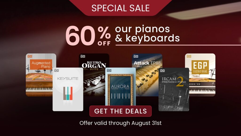 Save 60% on UVI's pianos and keyboards