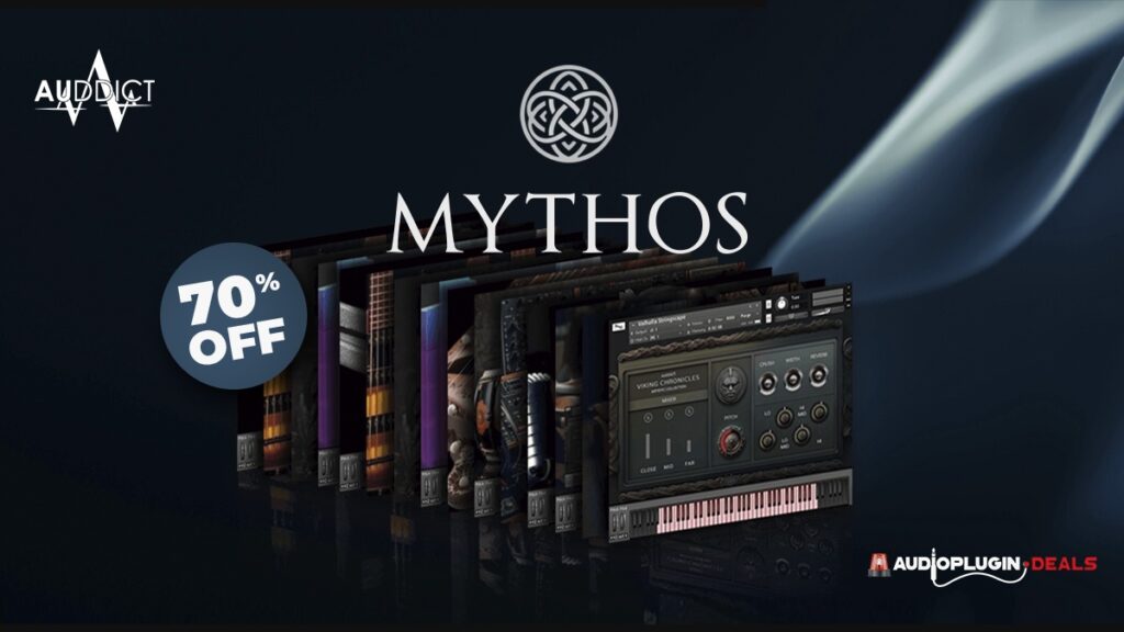 Save 70% on Mythos cinematic Kontakt instruments by Auddict