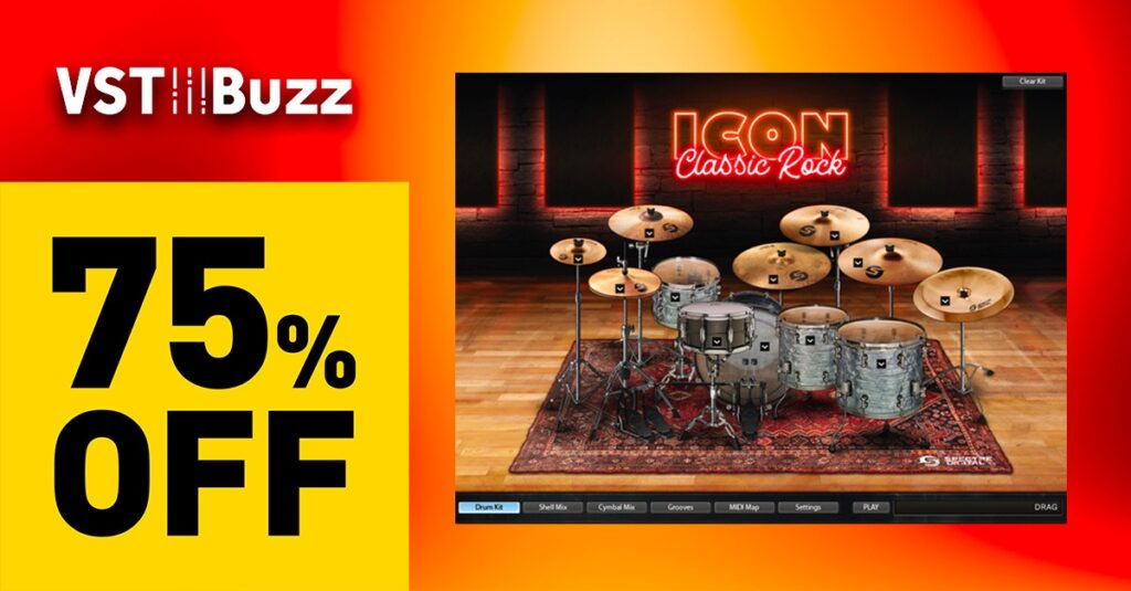 Save 75% on Icon Drums Classic Rock by Spectre Digital