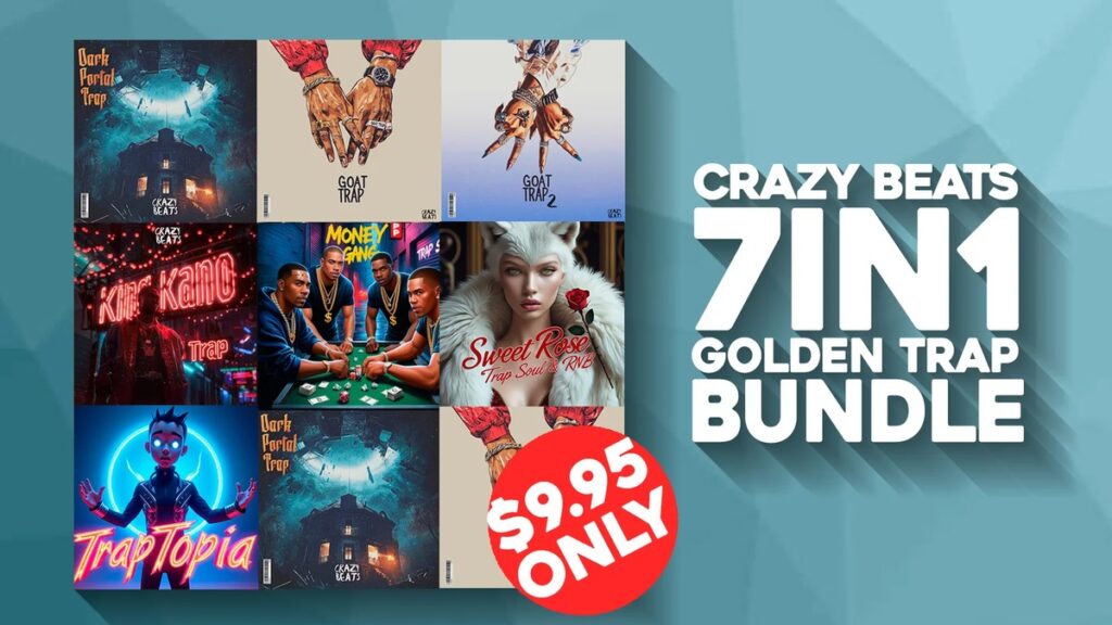 Save 92% on 7-in-1 Golden Trap Bundle by Crazy Beats