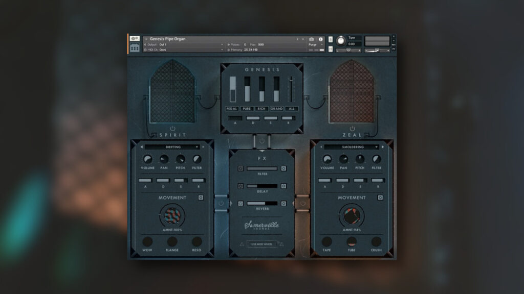 Somerville Sounds releases Genesis Pipe Organ virtual instrument