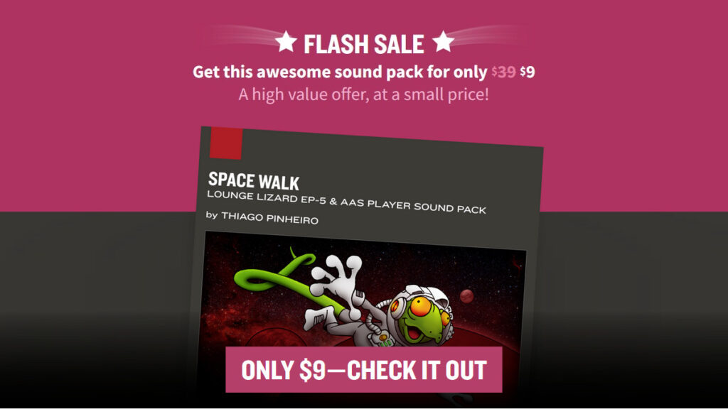 Space Walk for Lounge Lizard EP-5 & AAS Player for $9 USD