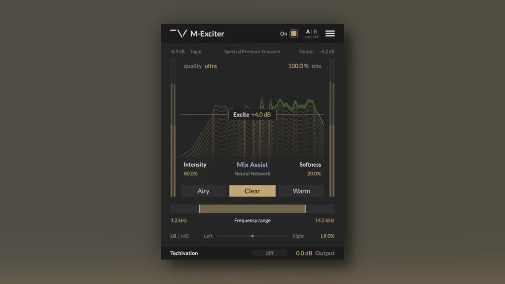 Techivation releases M-Exciter harmonic enhancer plugin