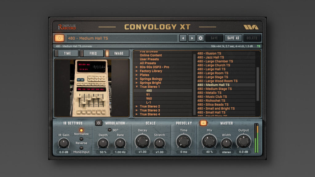 Wave Arts updates Convology XT convolution reverb to v1.34