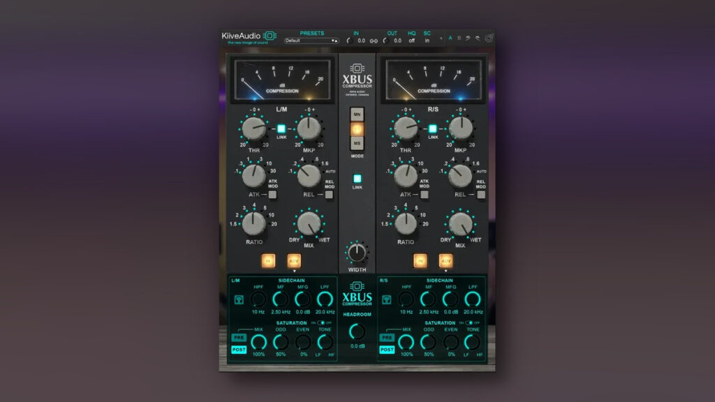 XBus VCA-style bus compressor effect plugin by Kiive Audio