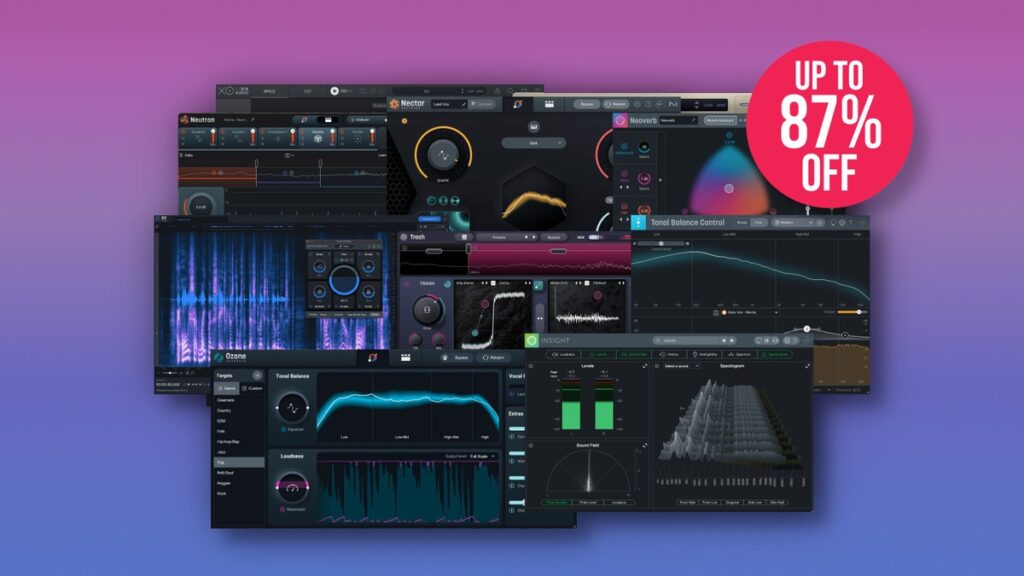 iZotope Manufacturer Focus Sale: Save up to 87% on plugins & bundles