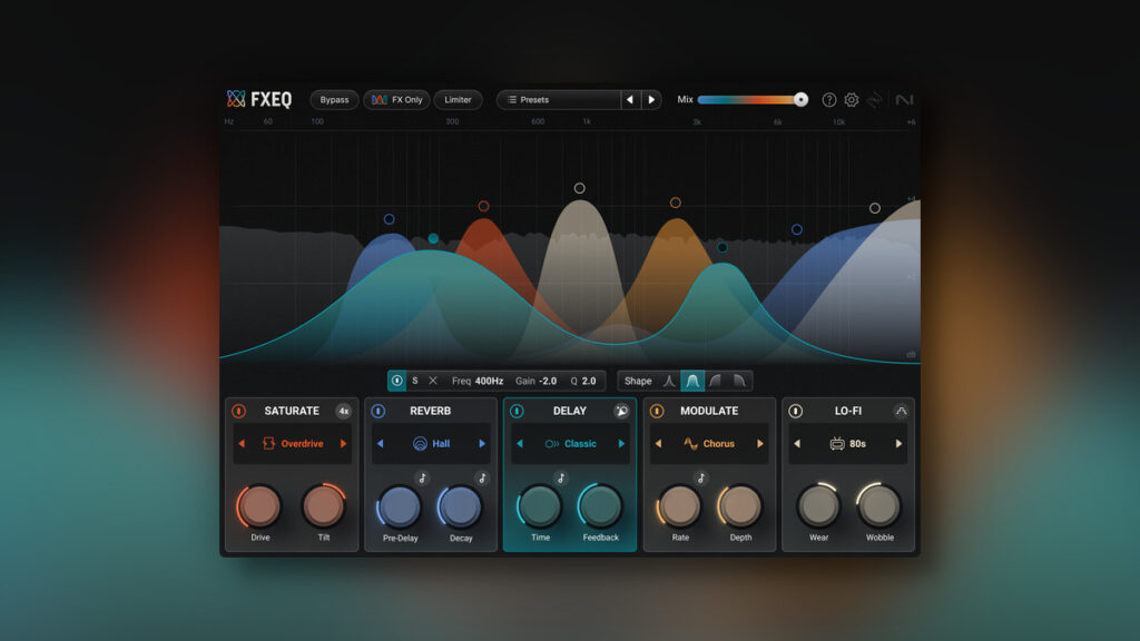 iZotope launches FXEQ colorful multi-effects plugin