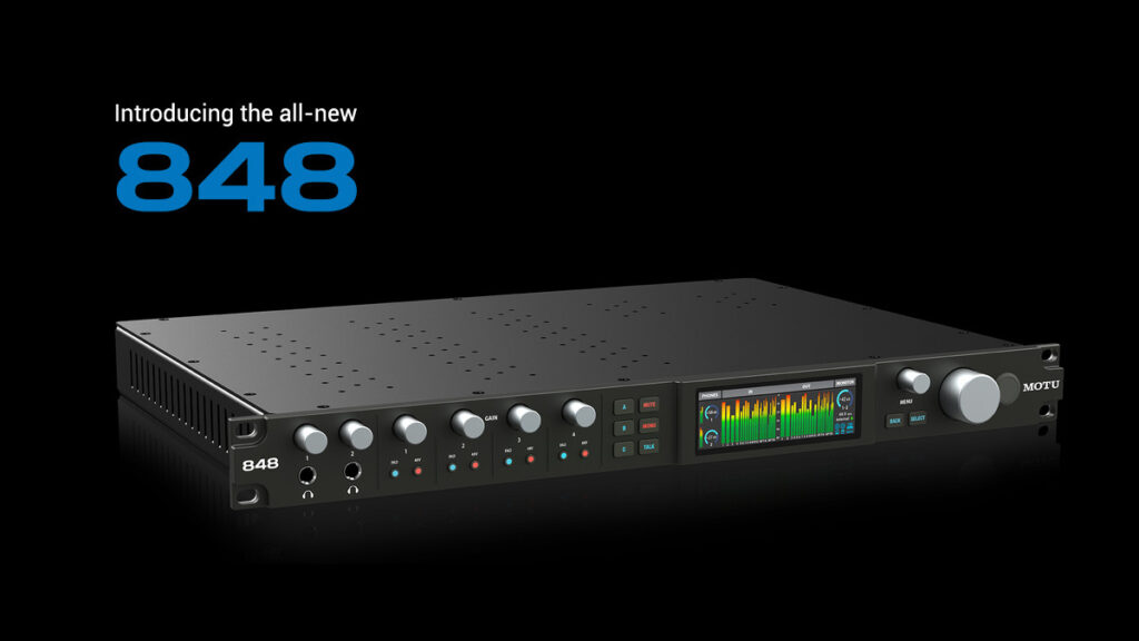 MOTU ships 848 Thunderbolt 4 / USB4 audio interface MOTU ships 848 Thunderbolt 4 / USB4 audio interface