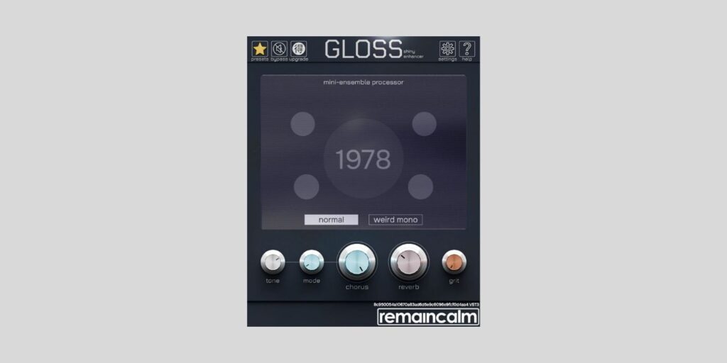 Remaincalm releases Gloss, a FREE