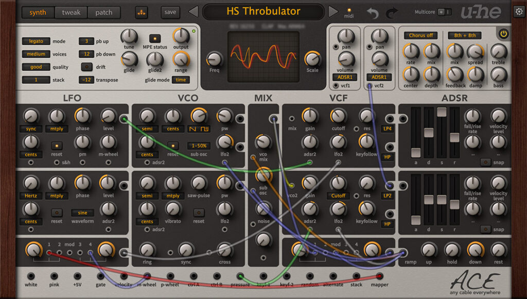 Save 30% on ACE semi-modular synthesizer by u-he