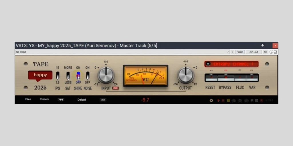 Yuri Semyonov releases My Happy Tape, a FREE vintage tape recorder emulation for macOS and Windows