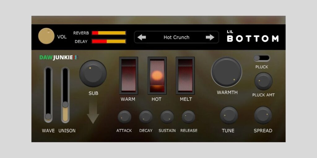 DAWJunkie releases the Lil Bottom bass synth (FREE for a limited time)