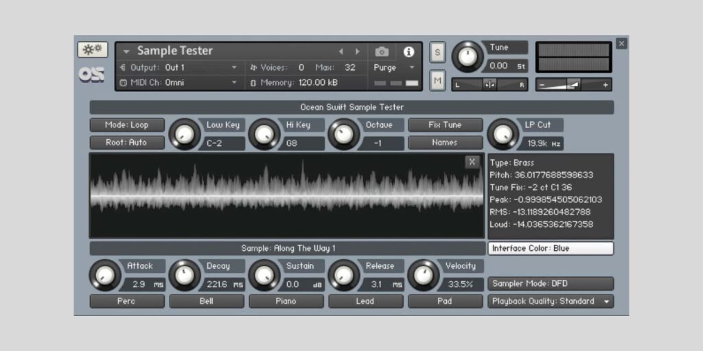 Ocean Swift releases Sample Tester, a FREE sampling tool for Native Instruments Kontakt Player